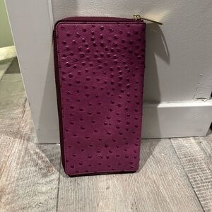 Elegant Purple Textured Women's Wallet